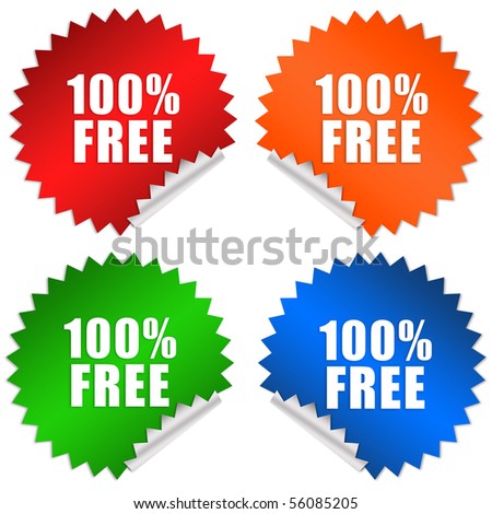 Free Stickers on Free Stickers On 100 Free Sticker Stock Photo 56085205 Shutterstock