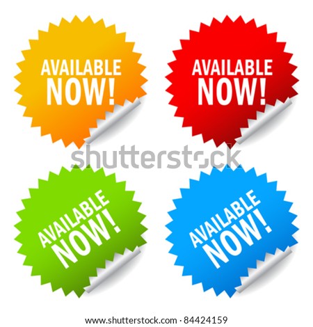 Vector stickers available now Vector stickers available now