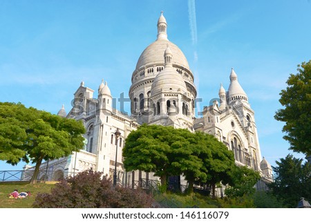 Paris, The Sacred Heart Basilica of Montmarte, France