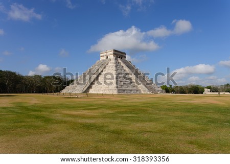 The stepped pyramids, temples, columned arcades, and other stone structures of ChichÃ©n ItzÃ¡ were sacred to the Maya and a sophisticated urban center of their empire from A.D. 750 to 1200.