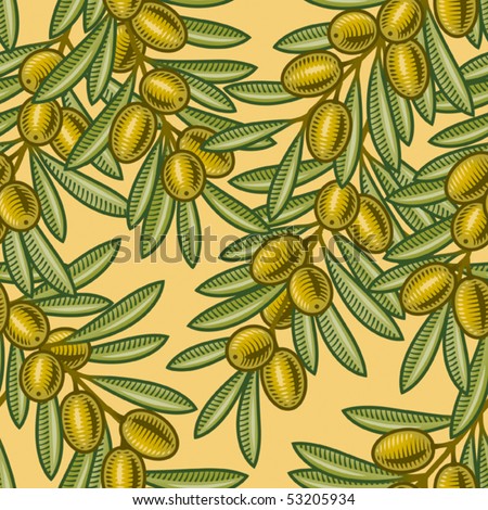 olive wallpaper. stock vector : Seamless olive