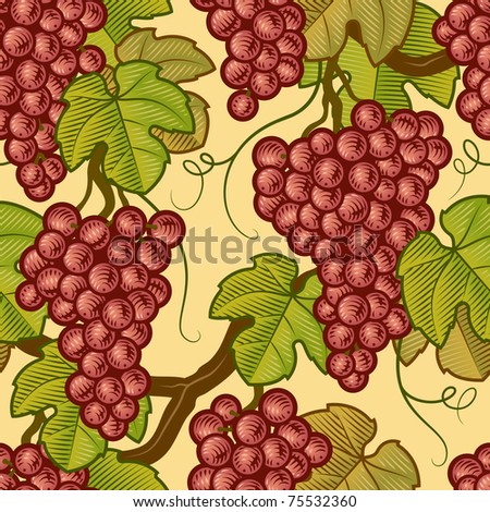 grapes wallpaper. stock photo : Seamless grapes