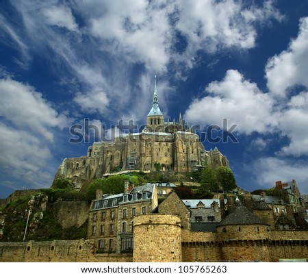 Mont Saint-Michel, Normandy, France--one of the most visited tourist sites in France