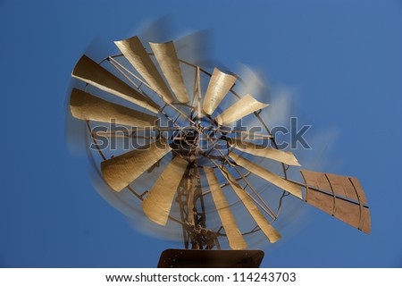 Old ranch windmill