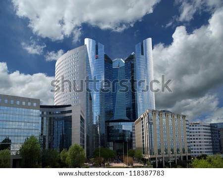 PARIS - MAY 10: Paris, France on May 10, 2012. La Defense, commercial and business center of Paris, France