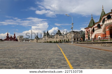 MOSCOW, RUSSIA- JULY 08, 2014: Red Square, Moscow, Russia