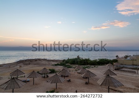 Dead sea coast at Jordan, Middle East
