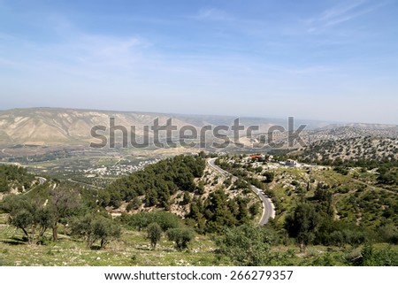 mountain landscape, Jordan, Middle East  (photography from a high point)