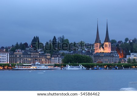 Switzerland, city view at