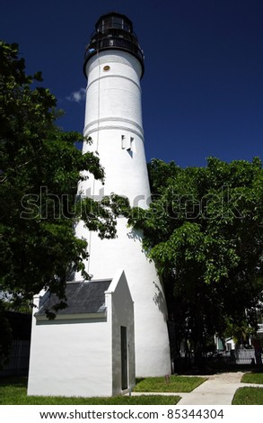 Scenic Key West Lighthouse in the Florida Keys