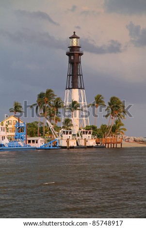 Scenic Hillsboro Inlet Lighthouse in South Florida