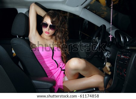 Girl in the car