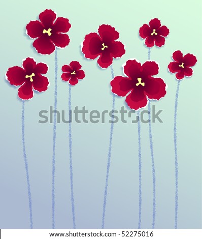 paper flowers patterns. stock vector : Paper flowers,