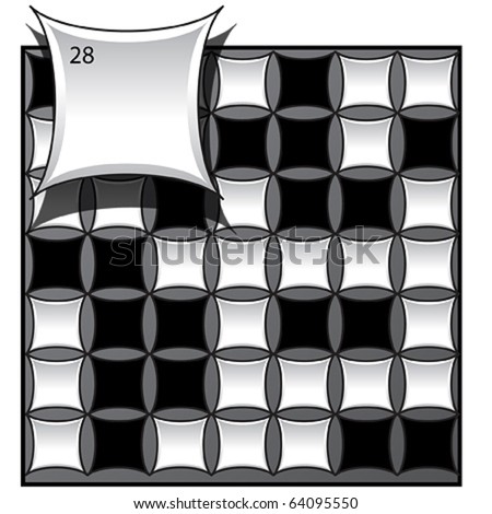  Crossword Puzzles on New Corner Style Crossword Puzzle Grid  Stock Vector 64095550