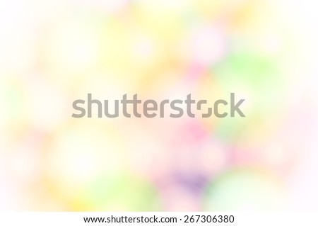 Abstract background  pattern of blurry colored light spots and circles