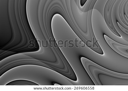 Abstract background - digital painting with abstract curved lines