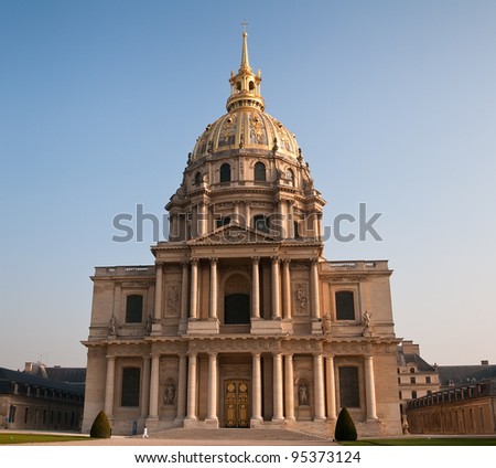 Les Invalides in Paris, France, burial place of Napoleon
