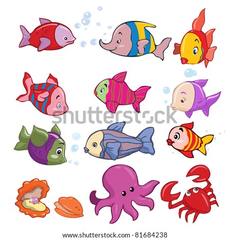 marine life cartoon