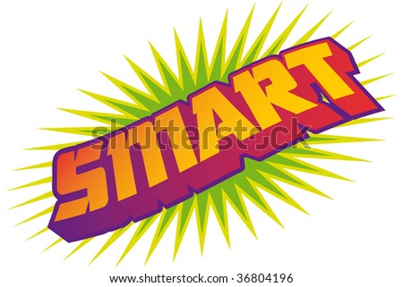 معنى كلمة smart Stock-vector-the-word-smart-comic-style-36804196