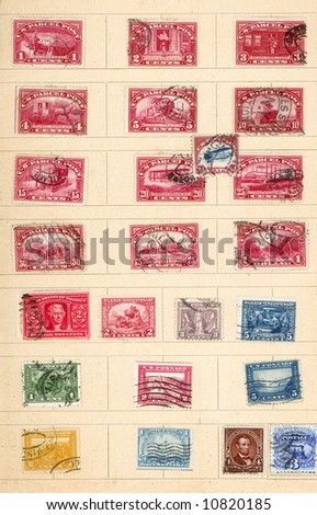 A rare collection of US postage stamps
