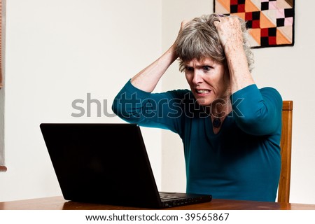 Computer frustration realizing you have had a huge loss of data