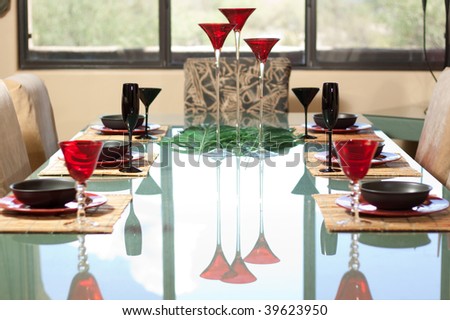 Place setting for a formal dinner
