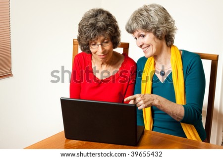 What a funny website, senior ladies surfing the net