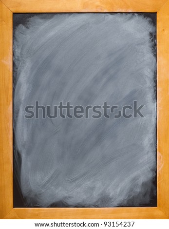 Freshly cleaned blackboard ready for your message