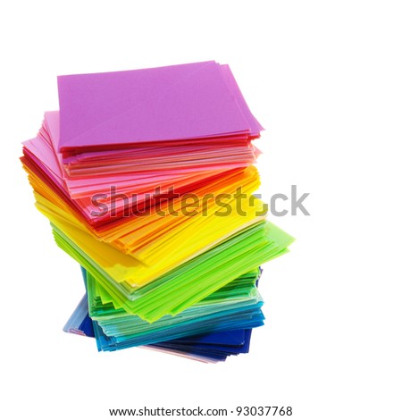 Colored Paper Stack