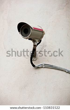 image of CCTV camera on the wall