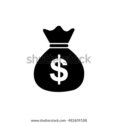 Money Bag Icon Stock Vector 482609188 : Shutterstock