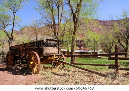 Historic Wagon at Lonely Dell Ranch