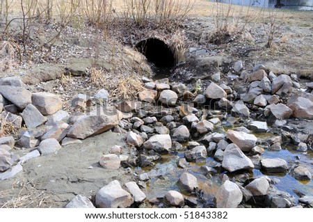 Storm Water Drain carrying Spring Runoff