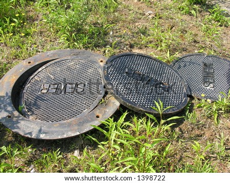 New sewer drain covers to be installed.