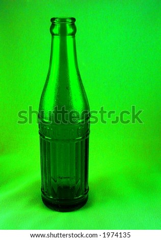 Old soda bottle, digital enhanced.