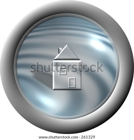 Home symbol button fro aqua set. Find more in my gallery !