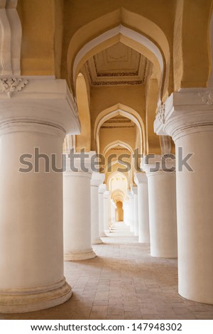 Thirumalai Nayak Palace in Madurai city, India