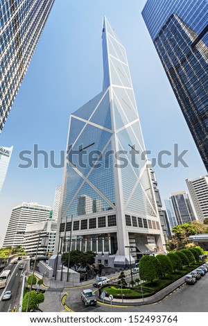 HONG KONG - FEBRUARY 22: Bank of China tower on February 22, 2011 in Hong Kong. 367 meters \