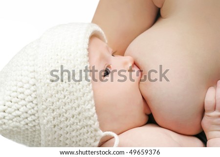 breast feeding baby. aby breast feeding breast