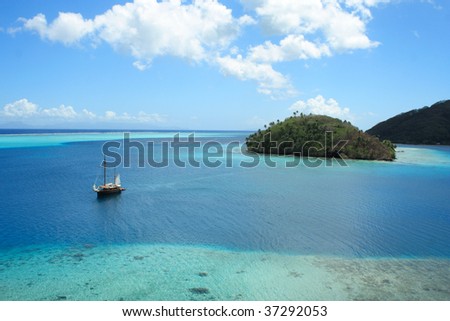 stock photo Huahine Island Society Islands French Polynesia Southern 