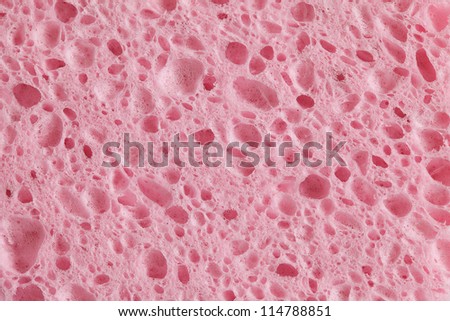 Texture of cleaning sponge