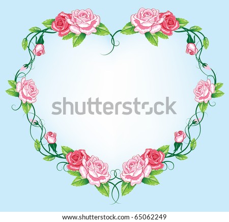 Heart pictures with roses