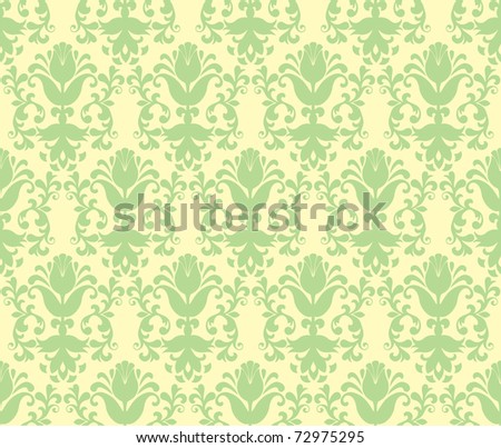 wallpaper background green. stock vector : seamless light green floral wallpaper background