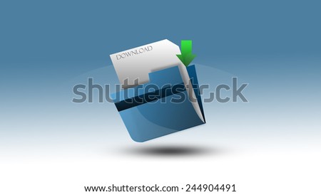 download folder with the file