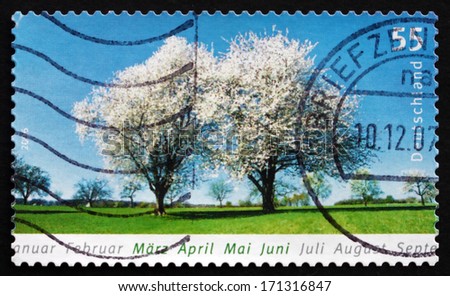 GERMANY - CIRCA 2006: a stamp printed in the Germany shows Spring, Season, circa 2006