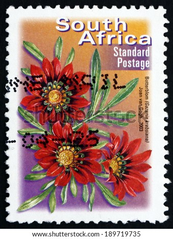 SOUTH AFRICA - CIRCA 2003: a stamp printed in South Africa shows Botterblom, Gazania Krebsiana, Flowering Plant, circa 2003