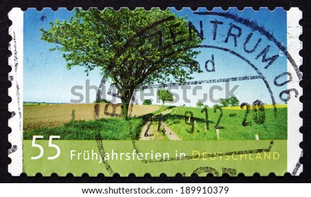 GERMANY - CIRCA 2012: a stamp printed in the Germany shows Spring Break, circa 2012