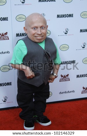HOLLYWOOD - MAY 9, 2012: Actor Vern Troyer walks the red carpet for the premiere of the movie \
