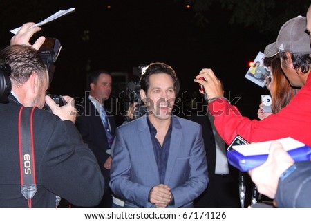 WESTWOOD CA - DECEMBER 13: Paul Rudd at  the premiere of the movie \