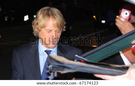 WESTWOOD CA - DECEMBER 13: Owen Wilson at  the premiere of the movie \